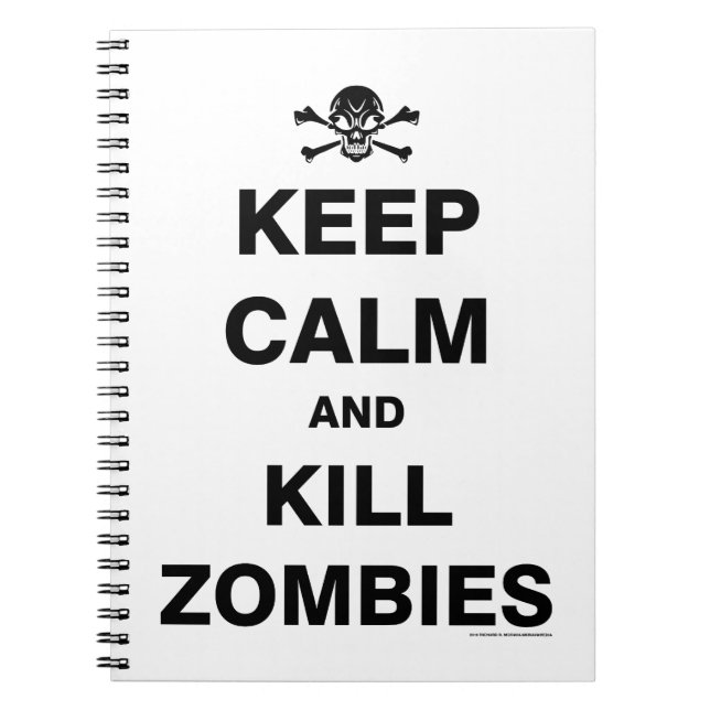 Keep Calm Spiral Notebook (Front)