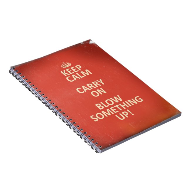 Keep Calm Spiral Notebook (Right Side)