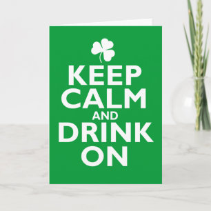 Keep Calm St Patricks Day Humour Card