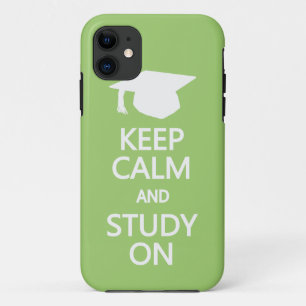 Keep Calm & Study On custom iPhone case