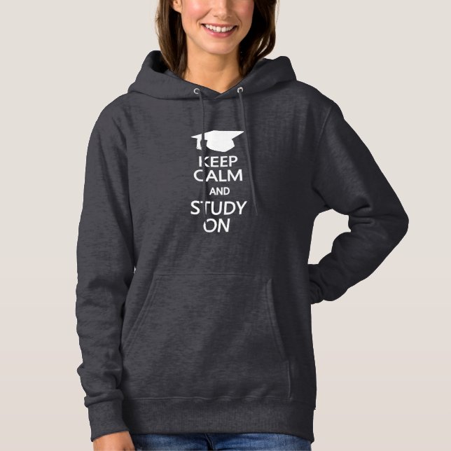 Keep Calm & Study On shirts & jackets (Front)