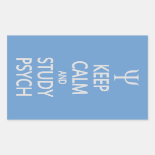 Keep Calm & Study Psych custom stickers