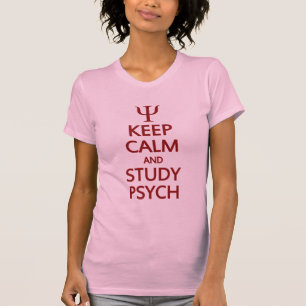 Keep Calm & Study Psych shirt - choose style, colo