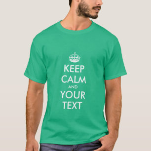 Keep calm t-shirt template   Customisable design