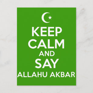 Keep Calm Tekbir Postcard