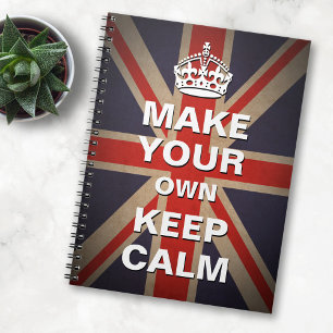 Keep Calm Template - Vintage Union Jack Poster Not Notebook