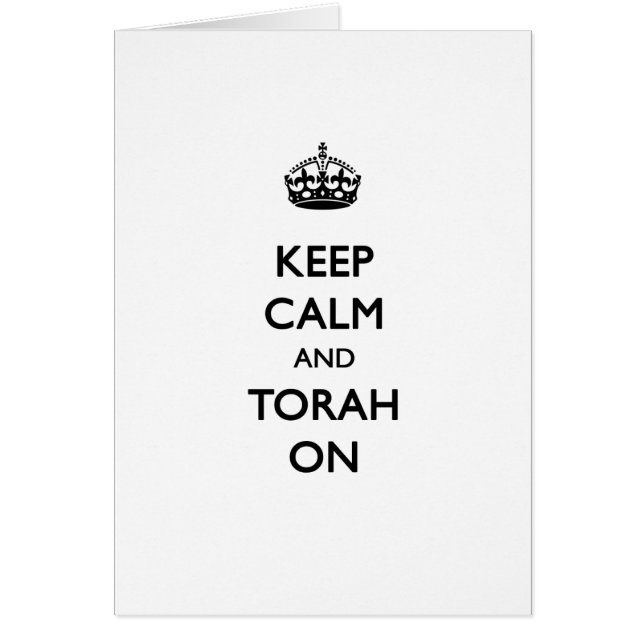 Keep Calm & Torah On (Front)