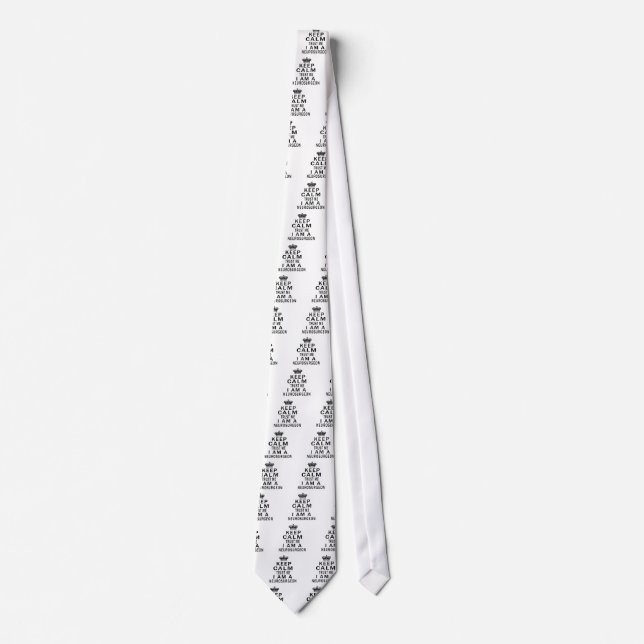 Keep Calm Trust Me I Am A Neurosurgeon Tie (Front)