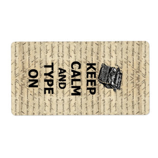 Keep calm & type on