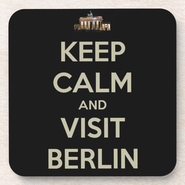 keep calm visit berlin coaster (Front)