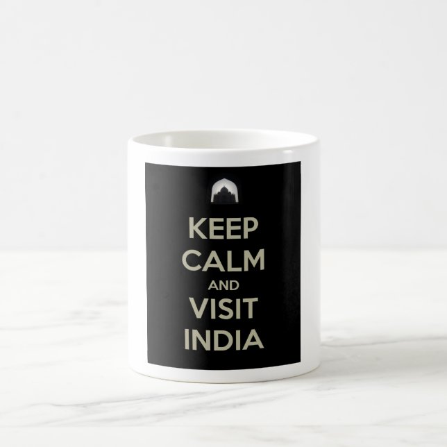 keep calm visit india coffee mug (Center)