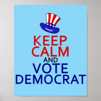 Keep Calm Vote Democrat Funny 2024 Election