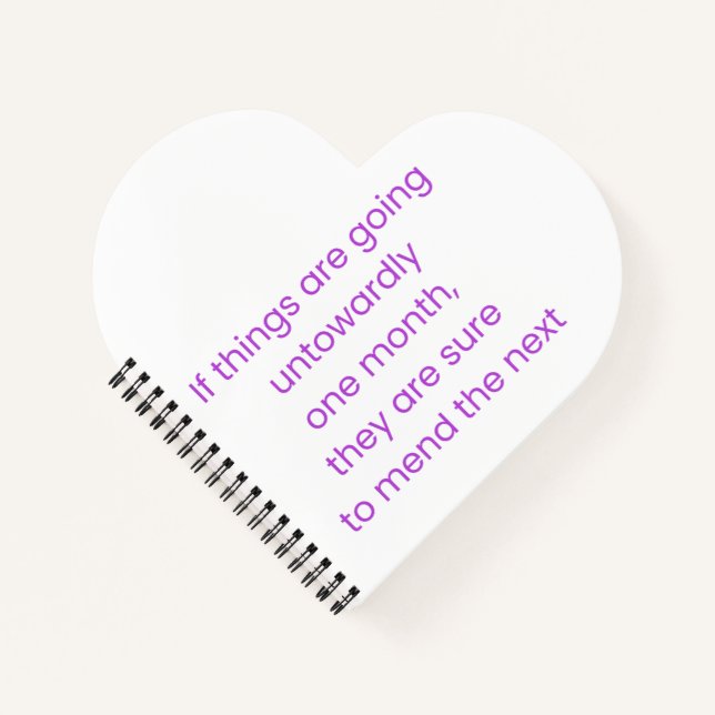 Keep calm, wait till next month notebook (Front)