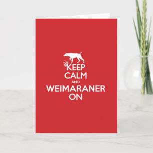 KEEP CALM WEIMARANER NOTECARDS BLANK