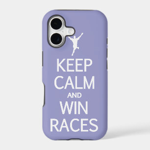 Keep Calm & Win Races custom colour iPhone case