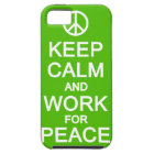 Keep Calm & Work For Peace iPhone 5 Case-Mate