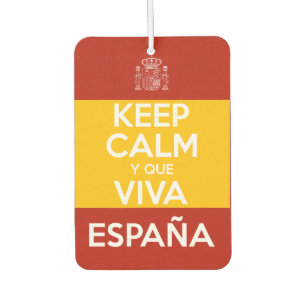 Keep Calm y que viva España Car Air Freshener