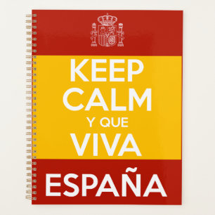 Keep Calm y que viva España Planner