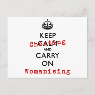 KEEP CHEATING POSTCARD