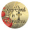 Keep Christ in Christmas, Gold/Red Christian