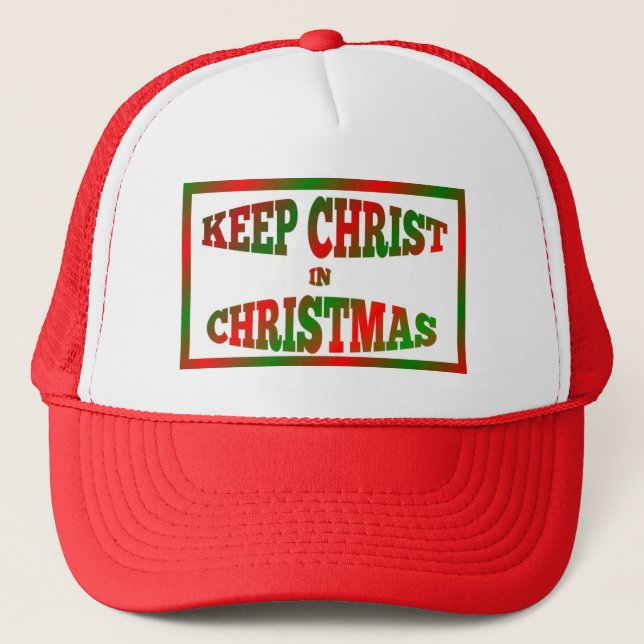 Keep Christ In Christmas Hat / Cap (Front)