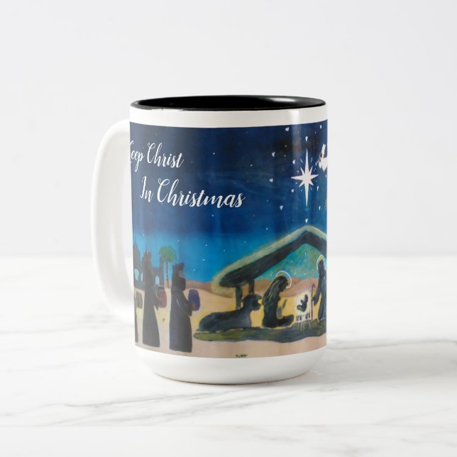 "Keep Christ In Christmas" Mug (Front Left)