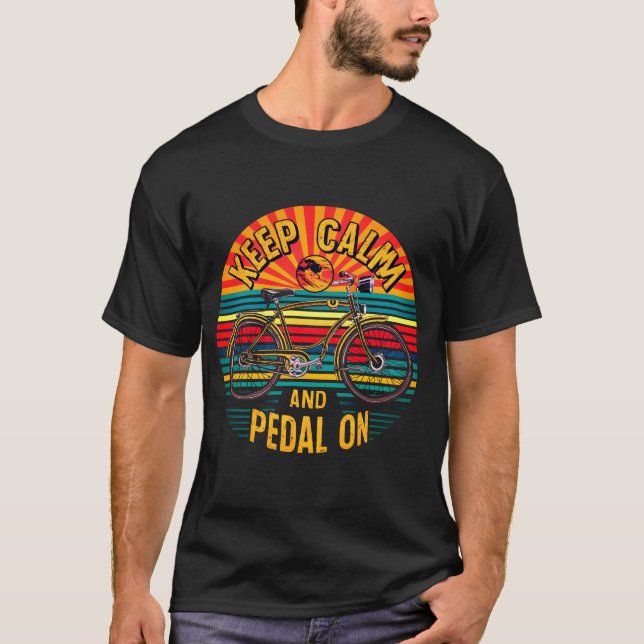  Keep Claim & Pedal on typography T-Shirt (Front)