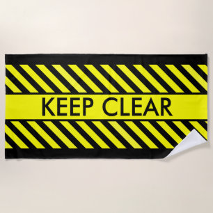 Keep Clear Beach Towel