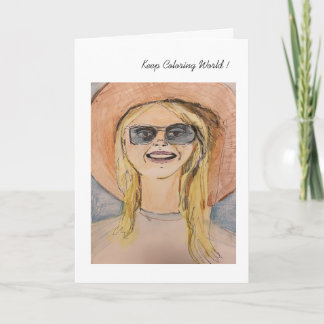 Keep Colouring Marilyn Card