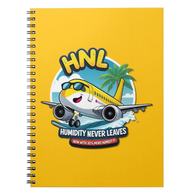 Keep Cool with this HNL Airport Code Notebook (Front)