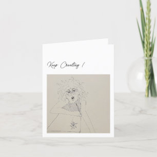 Keep Creating! Happy Birthday! Thank You Card