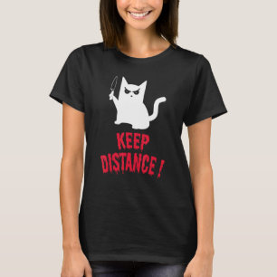 Keep Distance Halloween Scarecrow Costume Hallowee T-Shirt