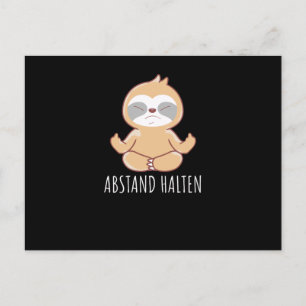 Keep Distance Postcard