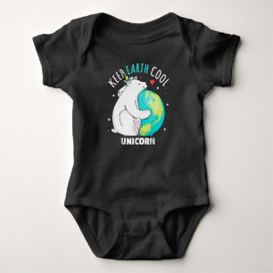 Keep Earth Cool Polar Bear Earth Day Men Women Baby Bodysuit