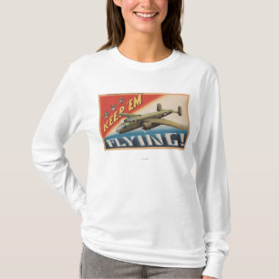 Keep 'Em Flying/B-25 Medium Bomber (Aeroplane) T-Shirt