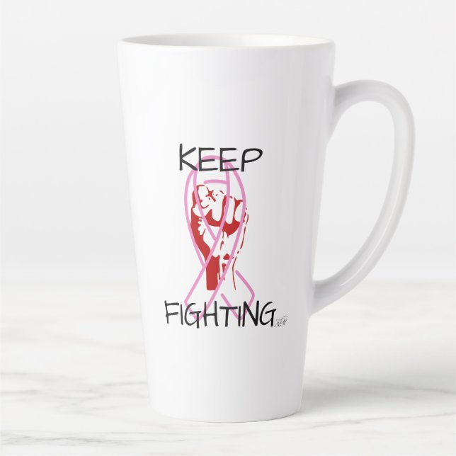 Keep Fighting Latte Mug (Right)