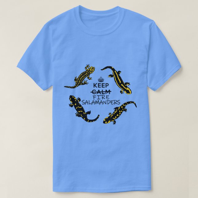 Keep Fire Salamanders T-Shirt (Design Front)