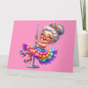 Keep Fit Grandma  Card 