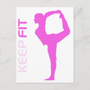 Keep Fit Postcard
