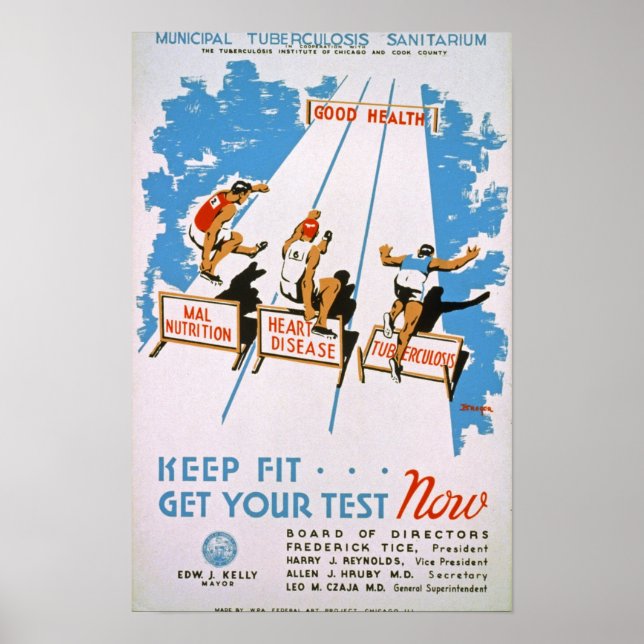 Keep Fit Vintage Poster (Front)
