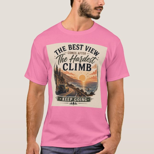Keep Going Adventure Inspired Unisex Graphic Tee (Front)