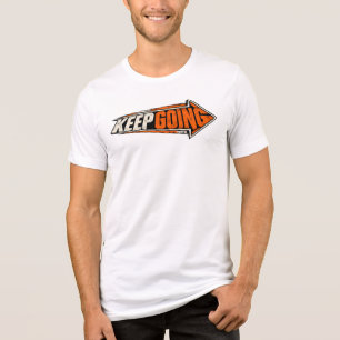 Keep Going Arrow Vintage Motivational Streetwear Tri-Blend Shirt
