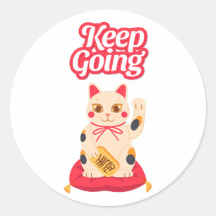 Keep Going Classic Round Sticker