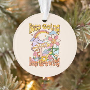 Keep Going, Keep Growing   Mushroom & Floral Ornament