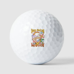 Keep Going, Keep Growing – Mushrooms & Flowers Golf Balls