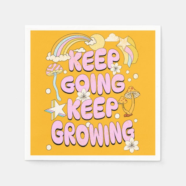Keep going keep growing napkin (Front)