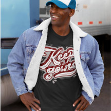 Keep going l Cool lettering l Motivational black