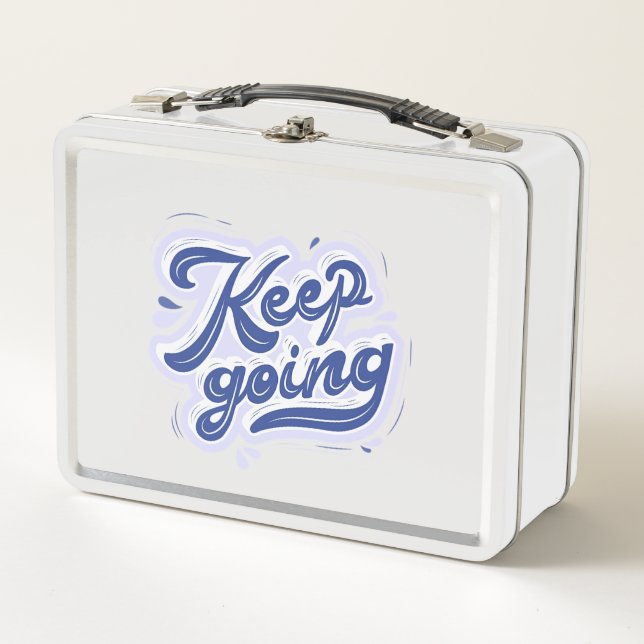 Keep Going Metal Lunch Box (Front)