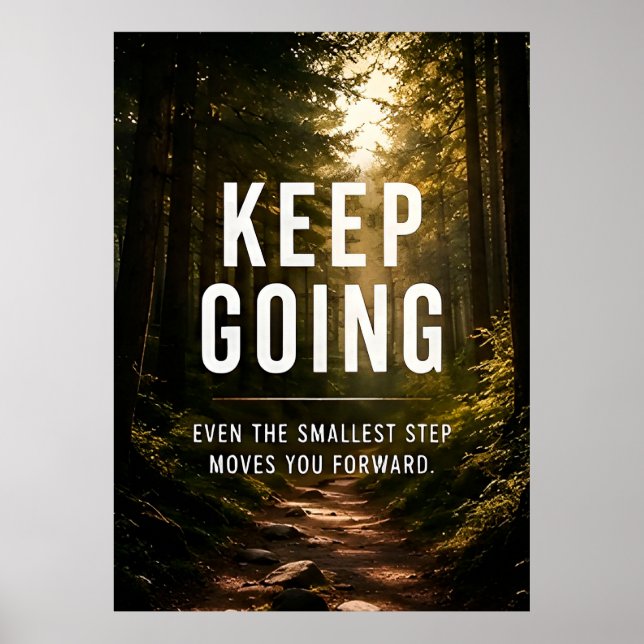 Keep Going Motivational  Poster (Front)