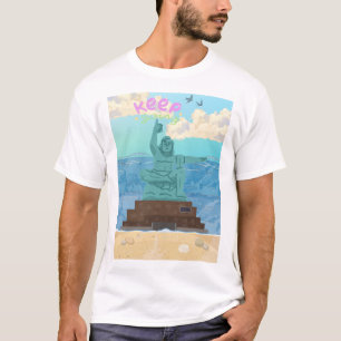 Keep Going Nagasaki Peace Statue Cute Illustration T-Shirt
